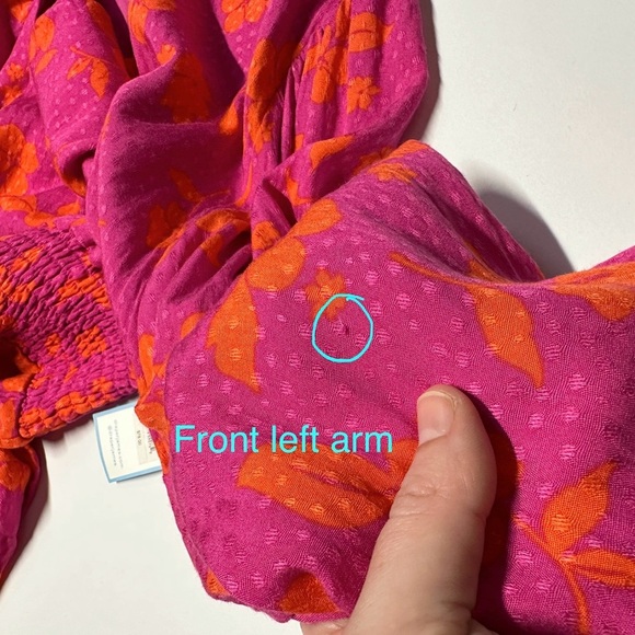 NEW! Draper James RSVP Hot Pink Orange Floral Wrap Top Fit Flare Dress 2X - Picture 16 of 16
